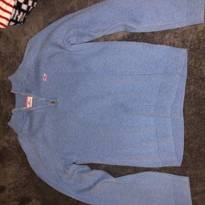 light Blue vineyard Vines Pull over zip up hoodie